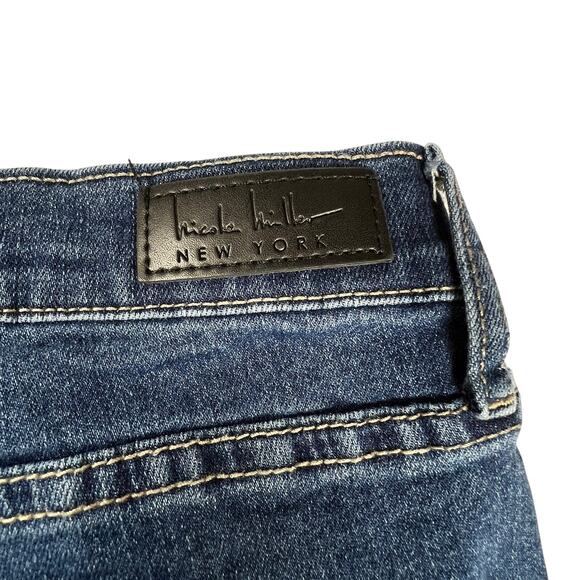 NICOLE MILLER NEW YORK Womens 12 Soho High Rise Ankle Slim Distressed Jeans - Picture 8 of 13